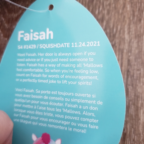 Squishmallows Plush Pegasus Faisah Stuffed Animal Ornament Toy NEW with Tags NWT - Picture 11 of 11